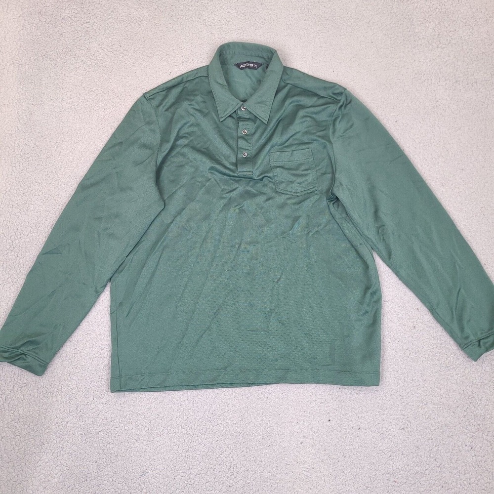 Axist Polo Shirt Mens‎ XL Green Casual Preppy Golf Pullover Collared